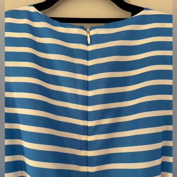 J. Crew Cornflower Blue Nautical Striped Dress Size 2 - Picture 5 of 12